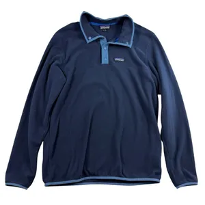Patagonia Men's M Medium‎ Micro D Snap-T Pullover Microfleece Blue Sweatshirt thumbnail 2