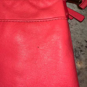Fossil‎ Crossbody Bag bright Pink Leather Adjustable Strap Key Accent thumbnail 4