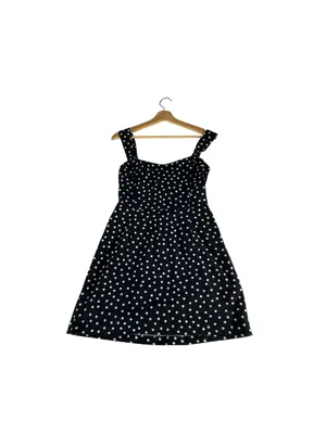 Abercrombie & Fitch NWT M Navy Polka Dot Mini Dress Sweetheart Twee Fit Flare thumbnail 5