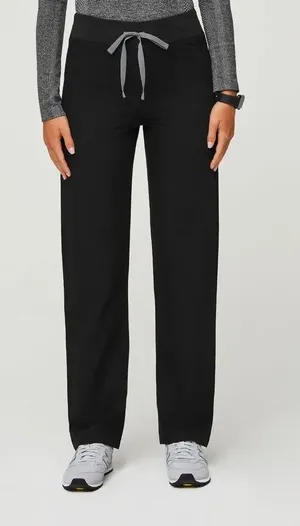 Figs XXS Livingston Straight Leg Scrub Pants in Black thumbnail 1