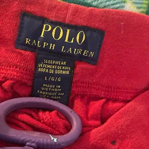 Polo Ralph Lauren Print Pony Logos lounge pajama joggers woman’s Large thumbnail 8
