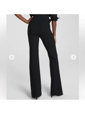 Spanx Ponte Knit High Rise Flare Leg Pants Black Size XS thumbnail 3