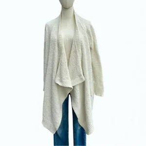 UGG Phoebe Wrap Cardigan Women Cream Open Front Cozy Longline Sweater Pockets thumbnail 2