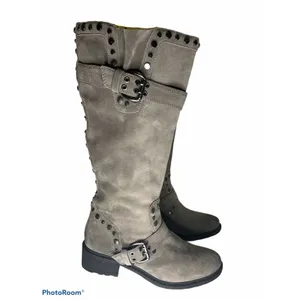 Sam Edelman Deryn Boot grey‎ suade studs 8.5 NEW thumbnail 2