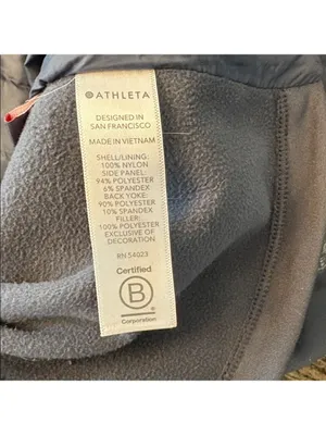Athleta Rock Ridge‎ PrimaLoft Quilted Puffer Vest Gray Size XS EUC thumbnail 7