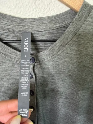 NEW Vuori Womens Jumpsuit Lux‎ Henley Heather Gray Size S thumbnail 6