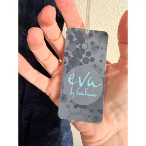Eva‎ Franco Dress Size 4 Navy Kier Jacquard V-Neck Fit Flare Cocktail JQ373 thumbnail 4