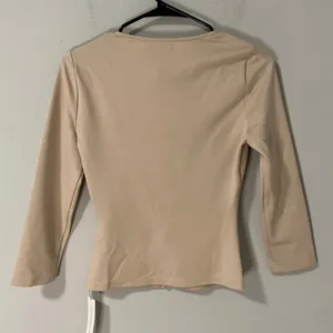 NWT Reformation Owen Knit Top Fior Di Latte Cream XS thumbnail 4