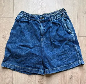 Aerie Denim Trouser Jorts / Boardwalk Denim Shorts Size Medium thumbnail 1