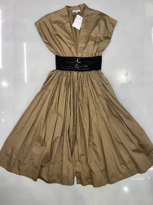 Karina Grimaldi Briar Belted Midi Dress in Mocha - NWT thumbnail 3