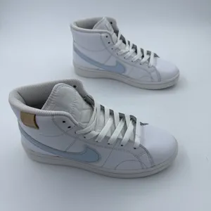 Nike Court Royale 2 Mid White Blue Tint Women's Sneakers CT1725-106 Size 7.5 thumbnail 3