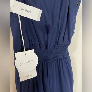 Aritzia Wilfred Irene navy jumpsuit size XXS thumbnail 5