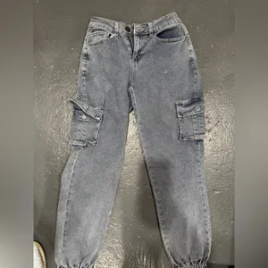 Blue Cargo Jeans thumbnail 1