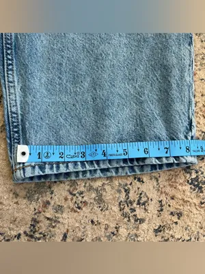 &Denim Light Blue Women's Boyfriend Jeans size 2 baggy loose fit high waist thumbnail 6