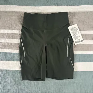 Lululemon Base Pace High-Rise Reflective Short 8" Smoked Spruce Green 6 thumbnail 3