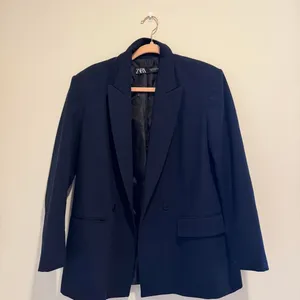 Zara Women's Navy and Black Jacket thumbnail 1