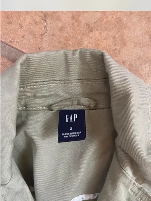 GAP Olive Green Cotton Suit Jacket Blazer thumbnail 4