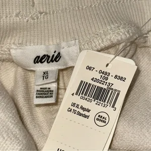 Aerie NWT Women’s Size XL Cream Ivory Natural Soft Landing Trousers Sweatpants thumbnail 8