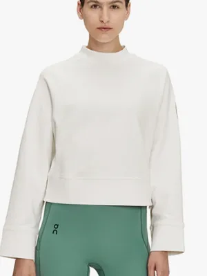 On Running Women's Undyed White Cotton Crew Neck Sweatshirt - Size - Medium thumbnail 1