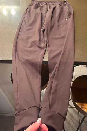 Women’s Brown Sweatpants with Drawstring Waist Size L thumbnail 1