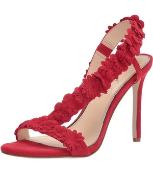 Jessica Simpson Jessin Muse Open Toe Floral Strap High Heels thumbnail 1