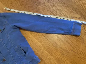 Sherpa Lined Denim Jacket Size S Blue thumbnail 10
