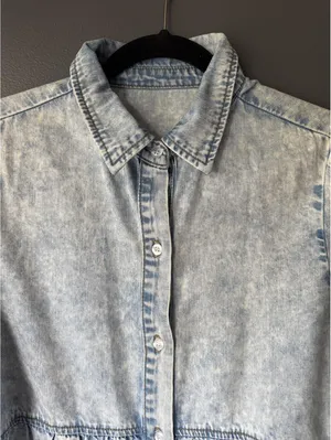 Light Wash Denim Button thumbnail 3