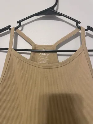 Jo & Co Mustard Ribbed Racerback Bralette thumbnail 2