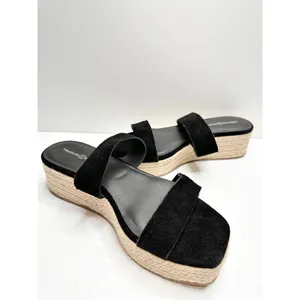 Treasure & Bond Sandals Size 8.5 Suede‎ Upper Black Platform Espadrille Open Toe thumbnail 5