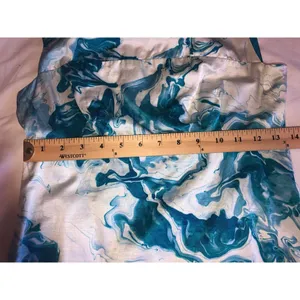 Anthropologie Wedding Guest Dress Size 4 Maeve Marbled Waters Blue Aqua Party Old Money Preppy thumbnail 6