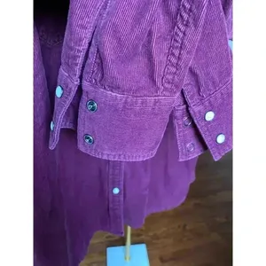 American Eagle Corduroy Button‎ Shacket Granola Girl Preppy Indie Easter Spring thumbnail 6