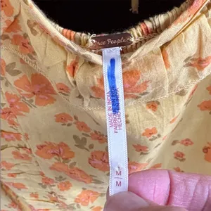 EUC Free People Another Life Crop Top Floral Honey Combo Size Medium thumbnail 10