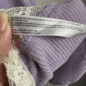 Urban Outfitters Y2K Out‎ From Under Lilac Lace Trim Ribbed Cami Tank Top Coquette Balletcore M thumbnail 9
