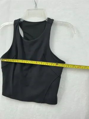 lululemon athletica Black Racerback Crop Top 1062 thumbnail 3