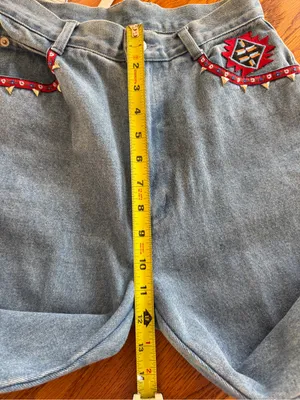 Vintage Lew Magram Collection NY Women's Western Jeans Denim Blue Size 4 thumbnail 9