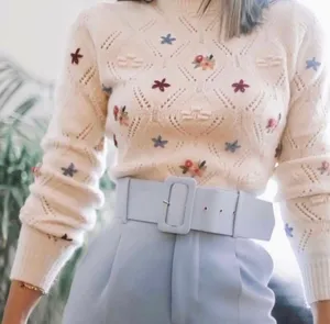 Nwt Floral Knit Sweater thumbnail 1
