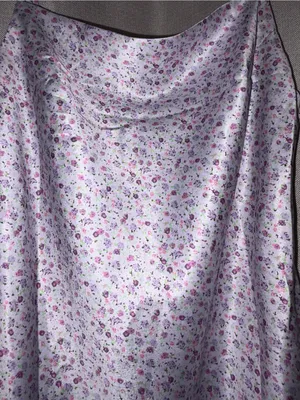 Princess Polly Purple Satin Floral Slip Dress Size 0 XS Small thumbnail 5