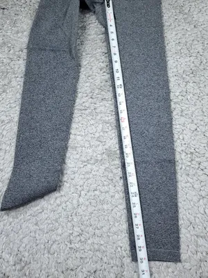 American Tall Women's Active Seamless Leggings Size Medium Tall MT Gray Black thumbnail 3