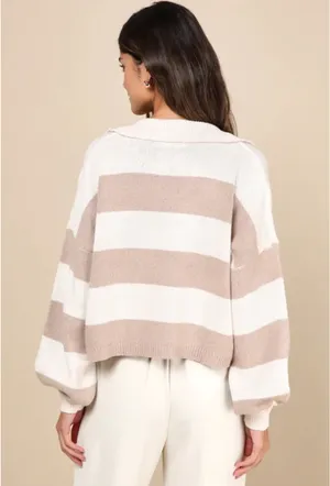 Lulus Striped Sweater thumbnail 3