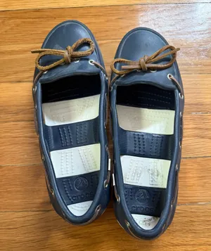 Crocs Women’s Navy Blue Slip-On Boat Shoes 6W thumbnail 4