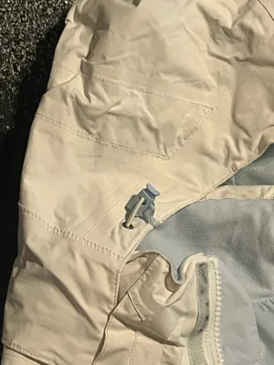 Womens Lg The North Face Colorblock Hooded Ski Jacket-Light Blue/White/Navy thumbnail 12