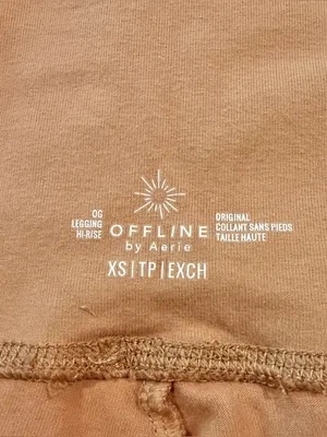 Aerie Offline OG Original High Rise Leggings 27” Pink Tie Dye Extra Small XS thumbnail 4