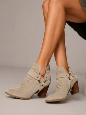SEYCHELLES 'Impossible' Sand Suede
Leather Ankle Booties 9.5 thumbnail 1