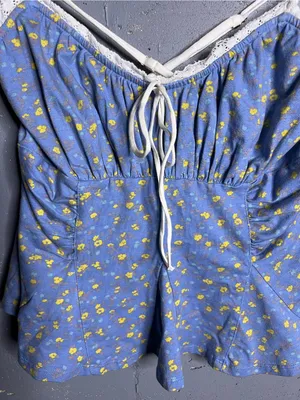 Free People Sammi Tank in Allure Blue Comb in Size Medium thumbnail 6