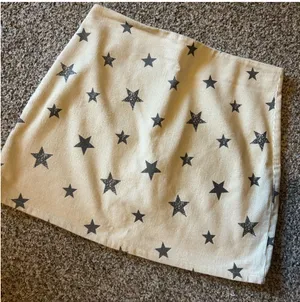 Altar’d State | Star printed corduroy style 100% cotton mini skirt thumbnail 1