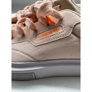 Adidas Sleek Super Pink Low Top Platform Sneakers Women’s Size 8 Canvas Orange thumbnail 7