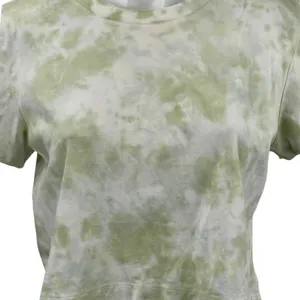 Aritzia Wilfred Free Women's Green Tie Dye Short Sleeve Crop T Shirt Tee Top M thumbnail 2