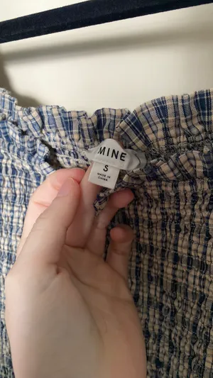 Plaid Puff Sleeve Top thumbnail 2