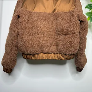 Abercrombie & Fitch Ultra Cropped Mini Puffer Fleece Jacket size Small *FLAWED* thumbnail 8