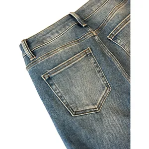 J21 Eleven Risen Boutique Jeans Womens 5/27 Medium Wash High Rise Flare Raw Hem thumbnail 6